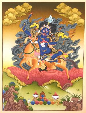 Palden Lhamo pricipal female wisdom protector of Tantric Buddhism